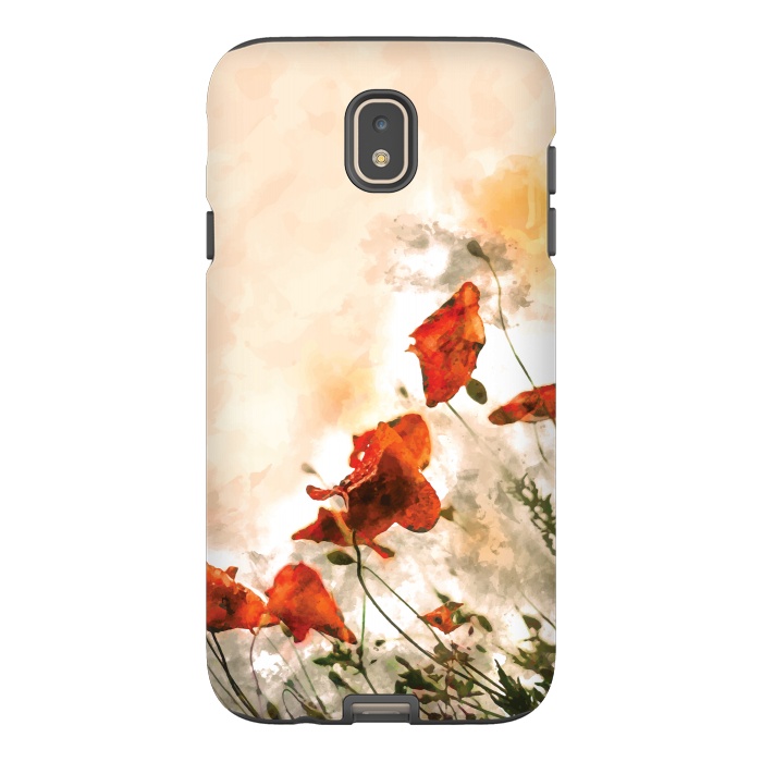 Galaxy J7 StrongFit Red Poppy II by Creativeaxle