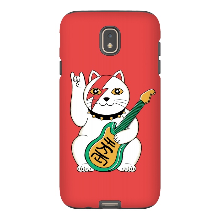 Galaxy J7 StrongFit Cat Lucky by Coffee Man