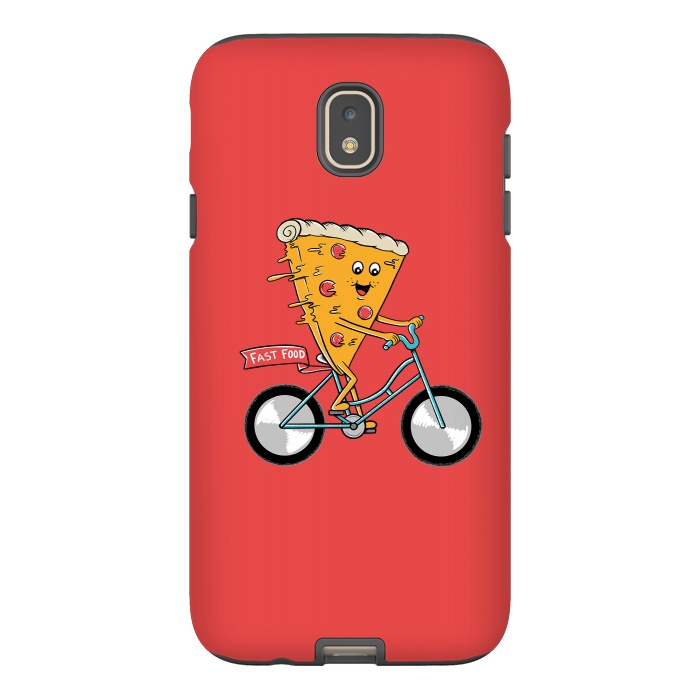 Galaxy J7 StrongFit Pizza Fast Food Red by Coffee Man