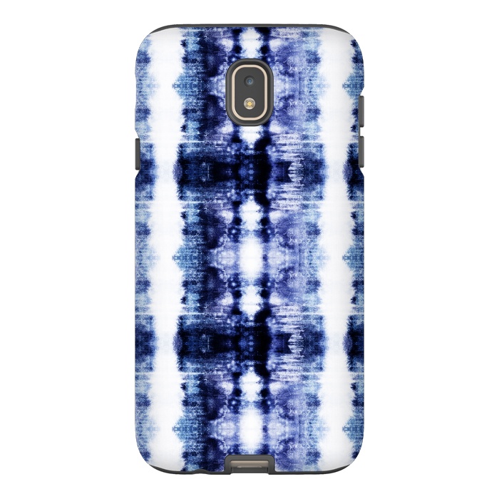 Galaxy J7 StrongFit Indigo shibori dye stripes by Oana 