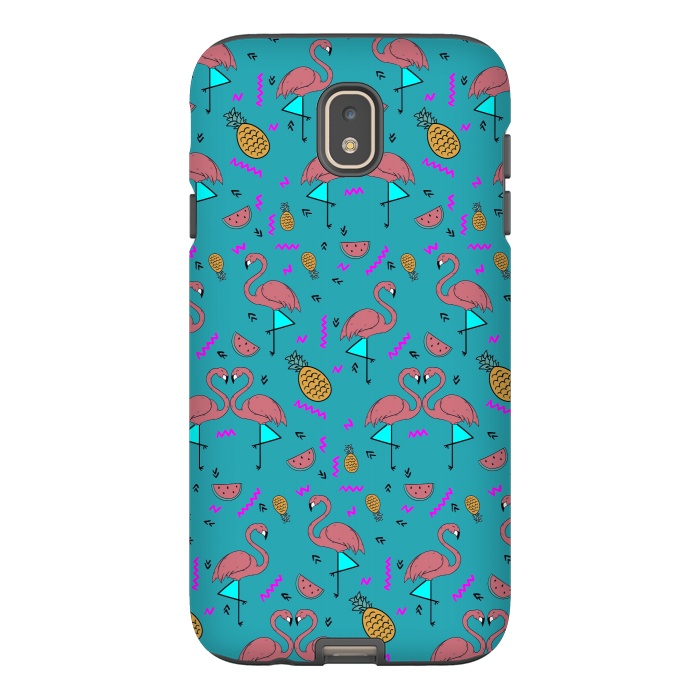 Galaxy J7 StrongFit Flamingos In Fashionable Summer by ArtsCase