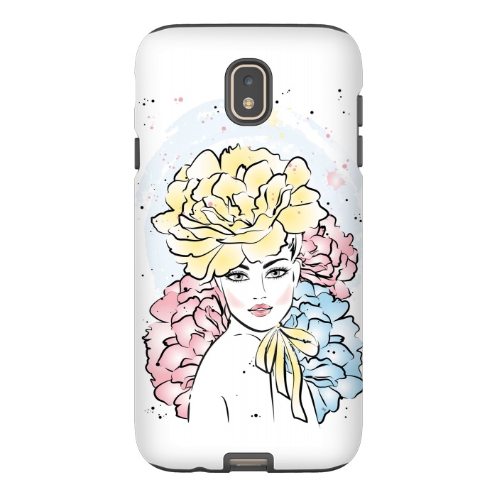 Galaxy J7 StrongFit Romantic floral Lady by Martina