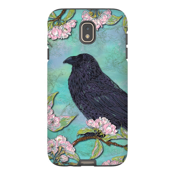Galaxy J7 StrongFit Raven & Apple Blossom by Lotti Brown