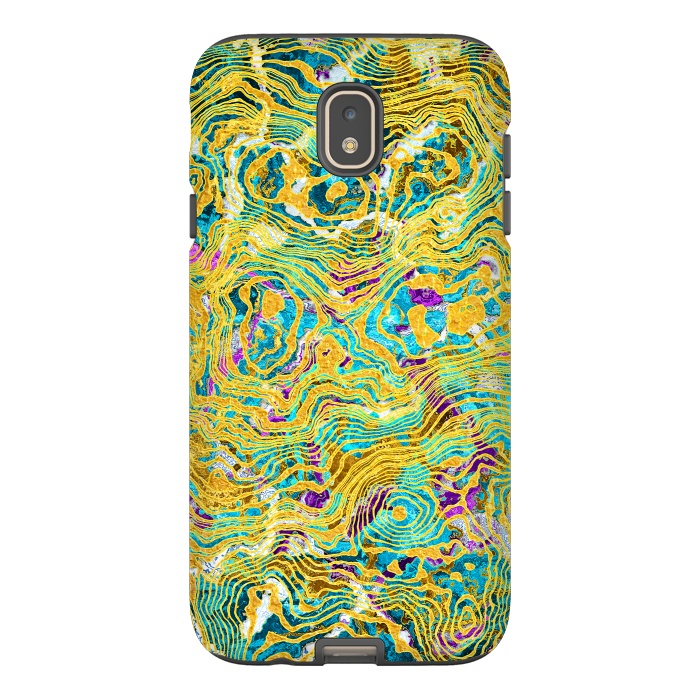 Galaxy J7 StrongFit Abstract Colorful Marble by Art Design Works
