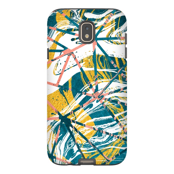 Galaxy J7 StrongFit Abstract Marble Waves Pattern by Art Design Works