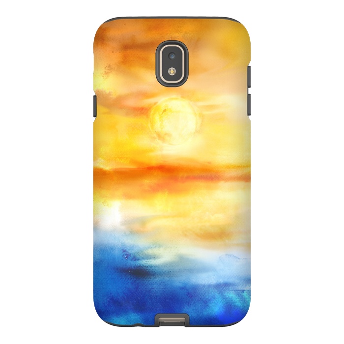 Galaxy J7 StrongFit Abstract Sunset Artwork I by Art Design Works