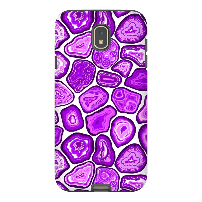 Galaxy J7 StrongFit Purple agate slices by Katerina Kirilova