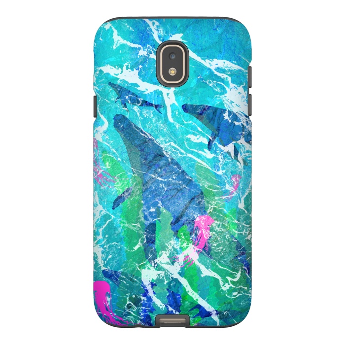 Galaxy J7 StrongFit Ocean whales by Steve Wade (Swade)