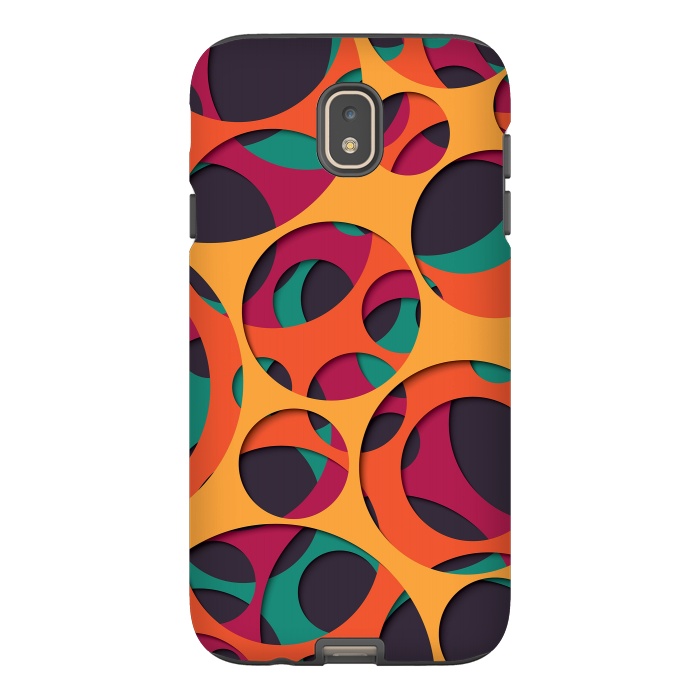 Galaxy J7 StrongFit Paper Cutout Circles 008 by Jelena Obradovic