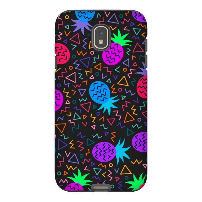 Galaxy J7 StrongFit pineapples in neon for summer by ArtsCase