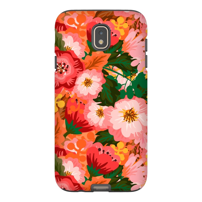 Galaxy J7 StrongFit Bouquet of flowers in pom poms and dahlias by ArtsCase