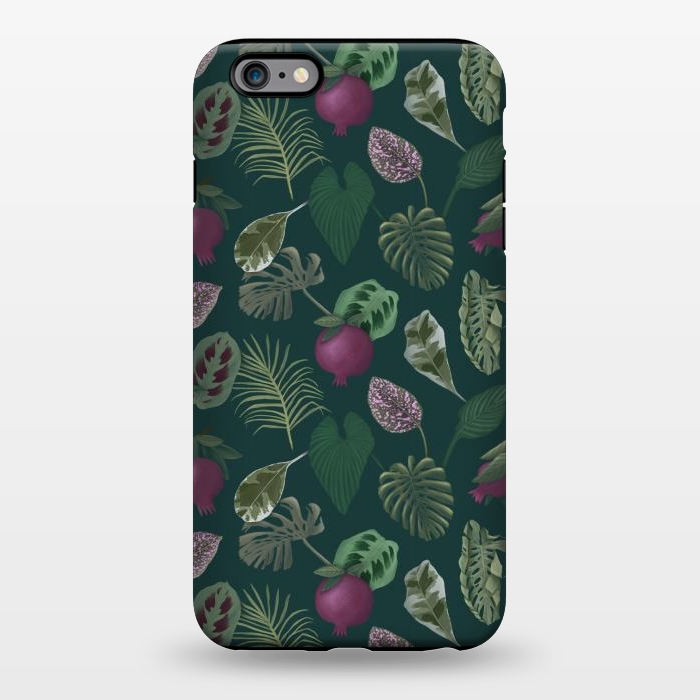iPhone 6/6s plus StrongFit Pomegranates & Palm Leaves by Tishya Oedit