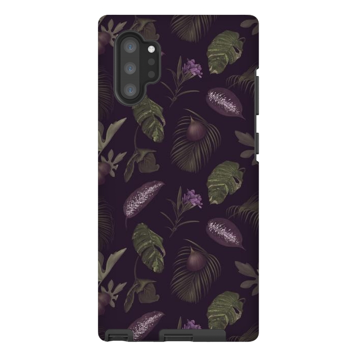 Galaxy Note 10 plus StrongFit Tropical Figs by Tishya Oedit