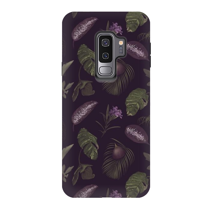 Galaxy S9 plus StrongFit Tropical Figs by Tishya Oedit