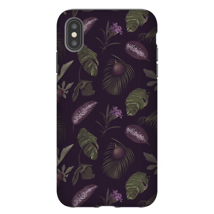 iPhone Xs Max StrongFit Tropical Figs by Tishya Oedit