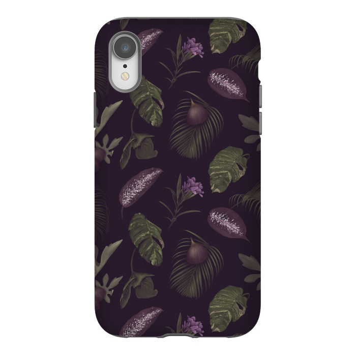 iPhone Xr StrongFit Tropical Figs by Tishya Oedit
