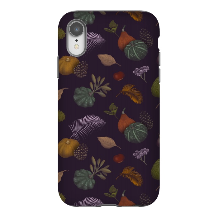 iPhone Xr StrongFit Fall Pumpkins by Tishya Oedit