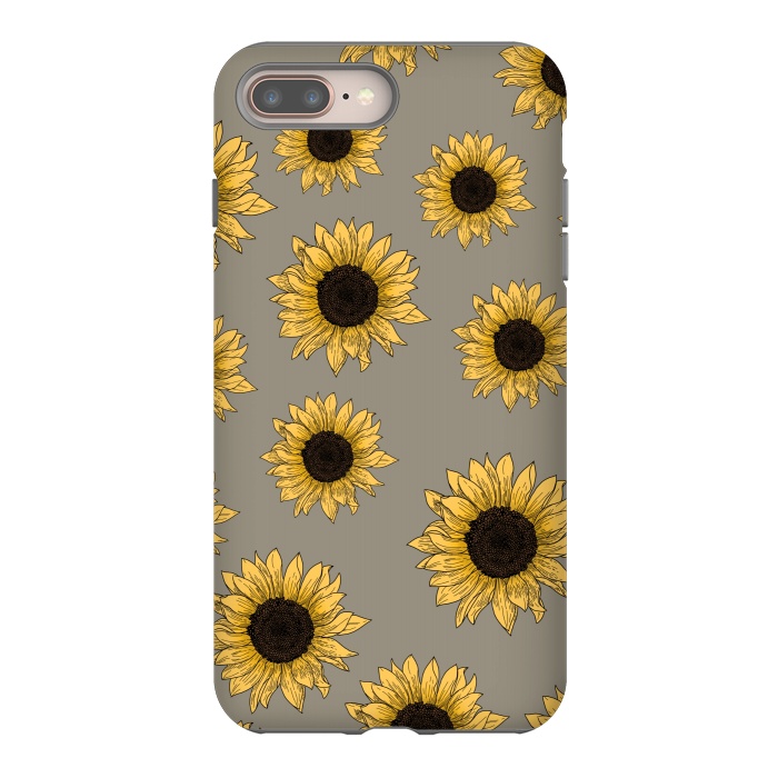 iPhone 7 plus StrongFit Sunflowers by Jms