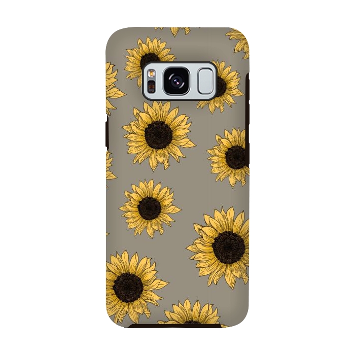Galaxy S8 StrongFit Sunflowers by Jms
