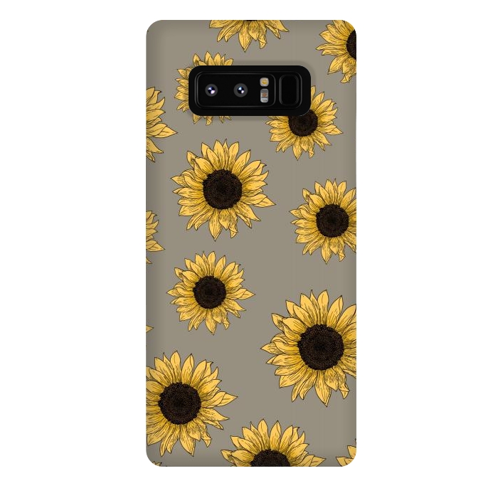 Galaxy Note 8 StrongFit Sunflowers by Jms