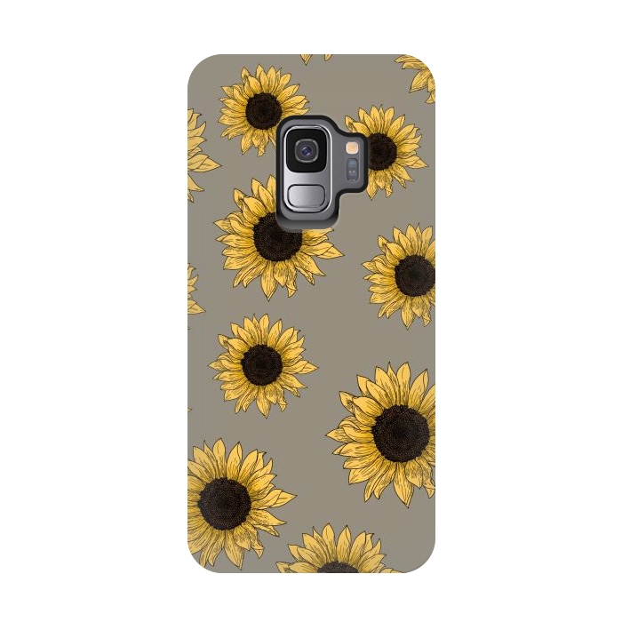 Galaxy S9 StrongFit Sunflowers by Jms
