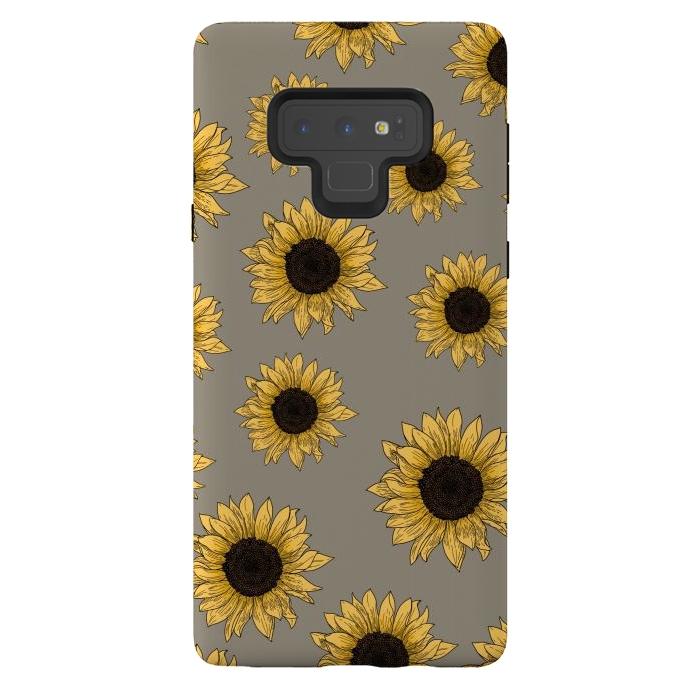 Galaxy Note 9 StrongFit Sunflowers by Jms