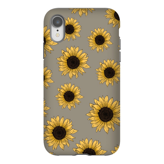iPhone Xr StrongFit Sunflowers by Jms
