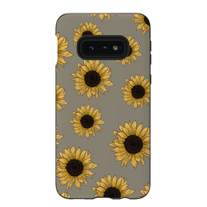 Galaxy S10e StrongFit Sunflowers by Jms