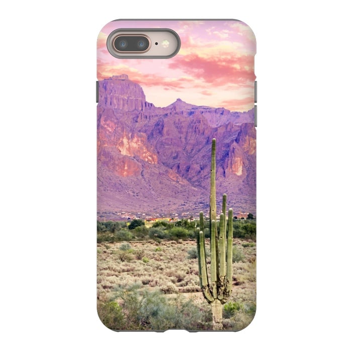 iPhone 7 plus StrongFit Cactus Sunset by Uma Prabhakar Gokhale