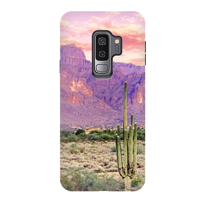 Galaxy S9 plus StrongFit Cactus Sunset by Uma Prabhakar Gokhale