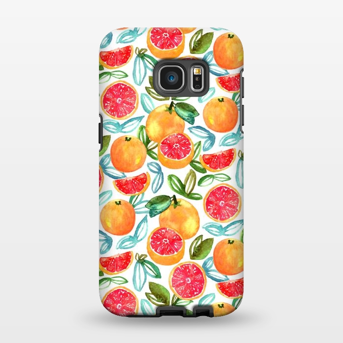 Galaxy S7 EDGE StrongFit Grapefruits  by Tigatiga