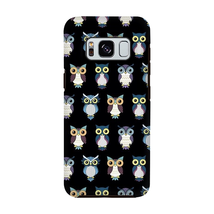 Galaxy S8 StrongFit Owls pattern by Laura Nagel