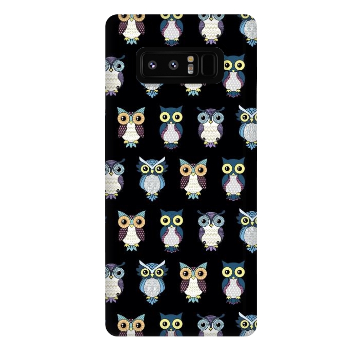 Galaxy Note 8 StrongFit Owls pattern by Laura Nagel