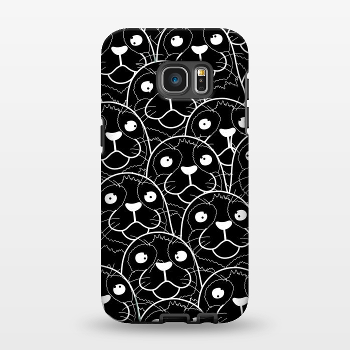 Galaxy S7 EDGE StrongFit Crazy seals by Steve Wade (Swade)