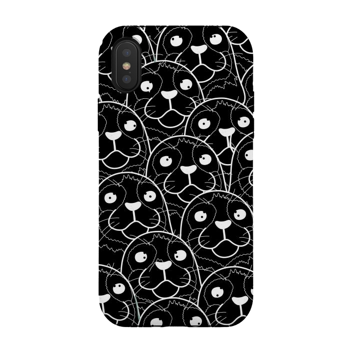 iPhone Xs / X StrongFit Crazy seals by Steve Wade (Swade)