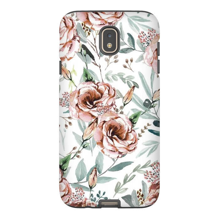 Galaxy J7 StrongFit Floral Explosion White by Anis Illustration