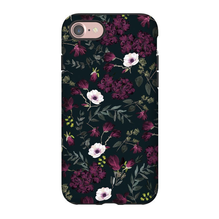 iPhone 7 StrongFit Romantic Pattern Dark by Anis Illustration