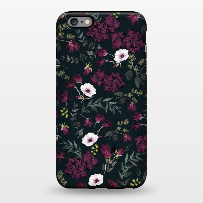 iPhone 6/6s plus StrongFit Romantic Pattern Dark by Anis Illustration