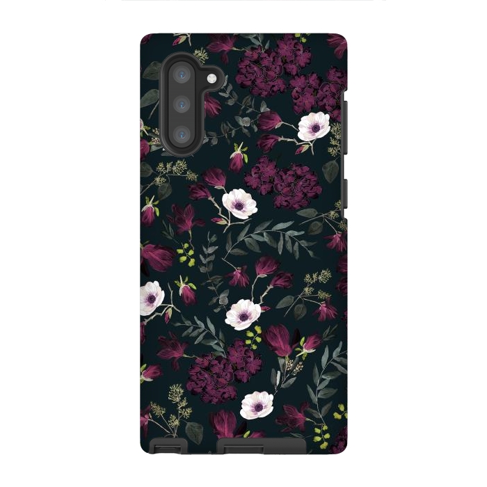 Galaxy Note 10 StrongFit Romantic Pattern Dark by Anis Illustration