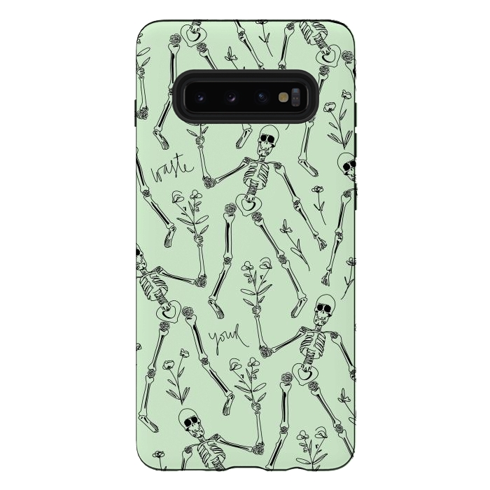 Galaxy S10 plus StrongFit Don't Waste your Time by Anis Illustration
