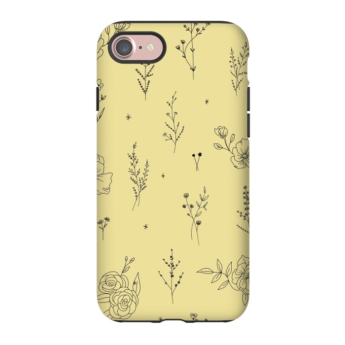 iPhone 7 StrongFit Flowers & Wildflowers by Anis Illustration