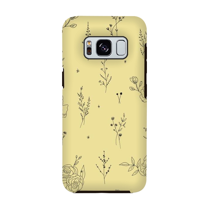 Galaxy S8 StrongFit Flowers & Wildflowers by Anis Illustration
