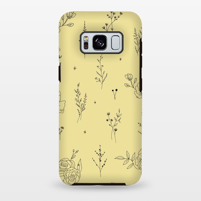 Galaxy S8 plus StrongFit Flowers & Wildflowers by Anis Illustration