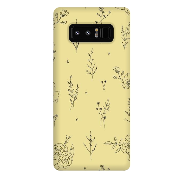 Galaxy Note 8 StrongFit Flowers & Wildflowers by Anis Illustration
