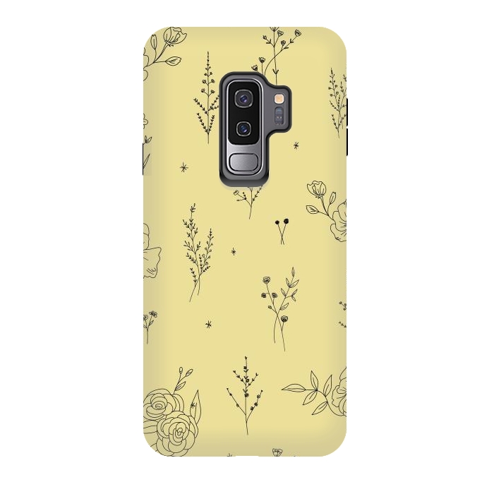 Galaxy S9 plus StrongFit Flowers & Wildflowers by Anis Illustration