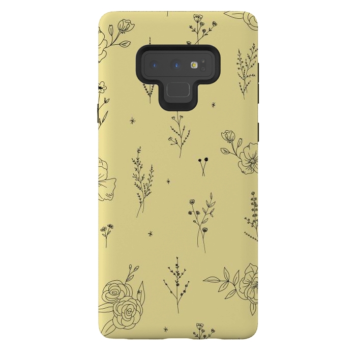 Galaxy Note 9 StrongFit Flowers & Wildflowers by Anis Illustration