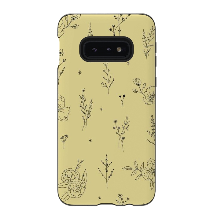 Galaxy S10e StrongFit Flowers & Wildflowers by Anis Illustration