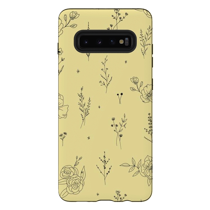 Galaxy S10 plus StrongFit Flowers & Wildflowers by Anis Illustration