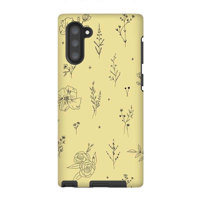 Galaxy Note 10 StrongFit Flowers & Wildflowers by Anis Illustration