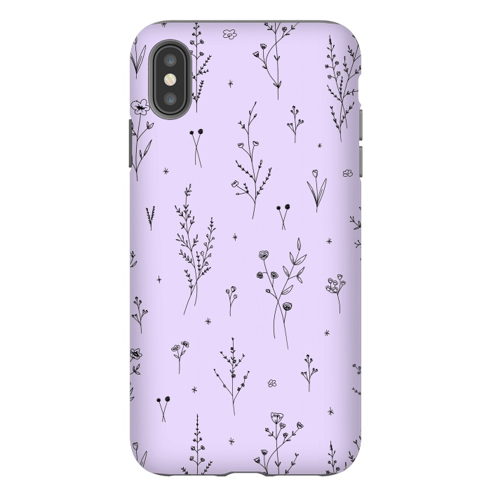 iPhone Xs Max StrongFit Magic Wildflowers by Anis Illustration